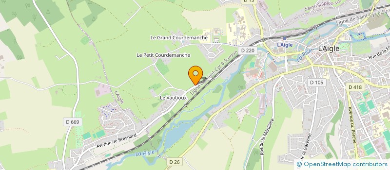 localisation de l'entreprise SCI MASTHO à L'AIGLE