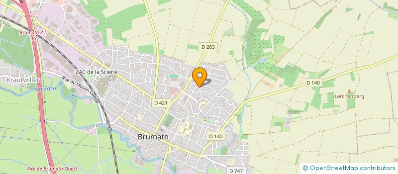 localisation de l'entreprise SCI MASTIO  BRUMATH