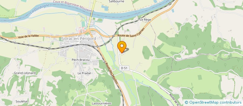 localisation de l'entreprise SCI MASURE  SIORAC-EN-PERIGORD