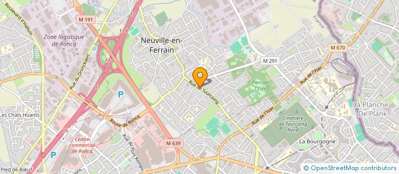localisation de l'entreprise SCI MASURE-D'HONDT à NEUVILLE-EN-FERRAIN
