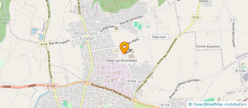 localisation de l'entreprise SCI MASY  MOURS-SAINT-EUSEBE