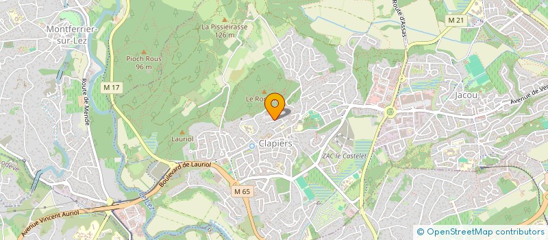 localisation de l'entreprise SCI MASYRI  CLAPIERS