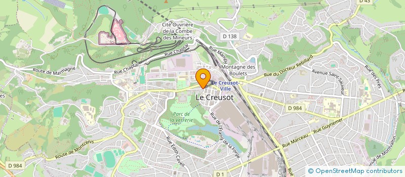 localisation de l'entreprise SCI MAT à LE CREUSOT
