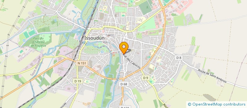 localisation de l'entreprise SCI MAT'3P à ISSOUDUN