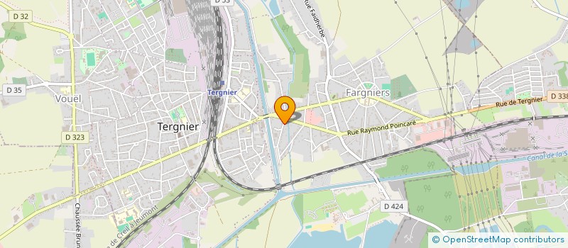 localisation de l'entreprise SCI MAT  TERGNIER