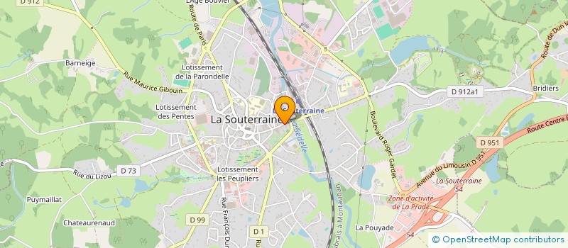 localisation de l'entreprise SCI MAT  LA SOUTERRAINE