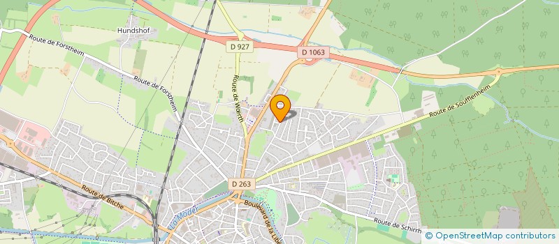 localisation de l'entreprise SCI MAT  HAGUENAU