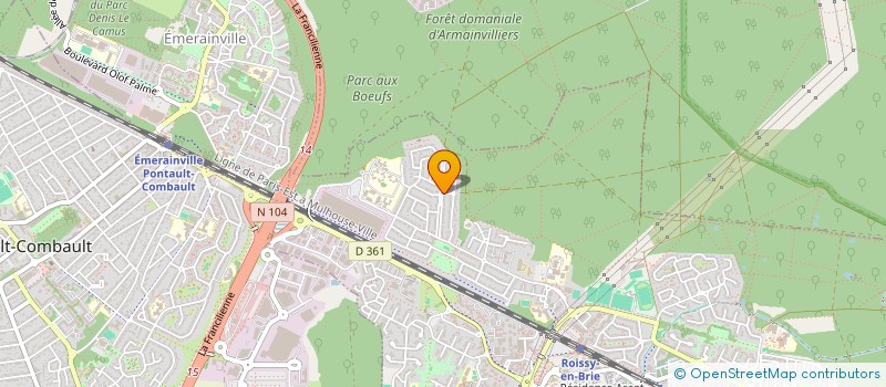 localisation de l'entreprise SCI MAT DE VILLIERS  ROISSY-EN-BRIE