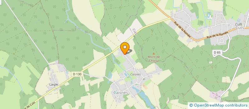 localisation de l'entreprise SCI MAT IMMO  CAISNES