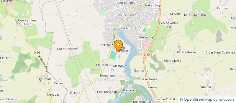 localisation de l'entreprise SCI MAT KER  BOURG-BLANC