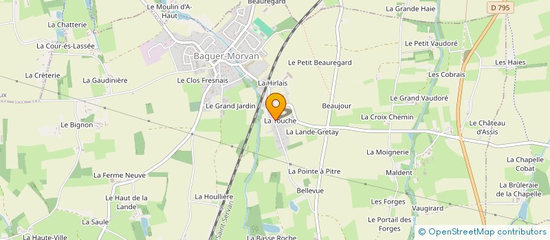 localisation de l'entreprise SCI MAT-LO  BAGUER-MORVAN