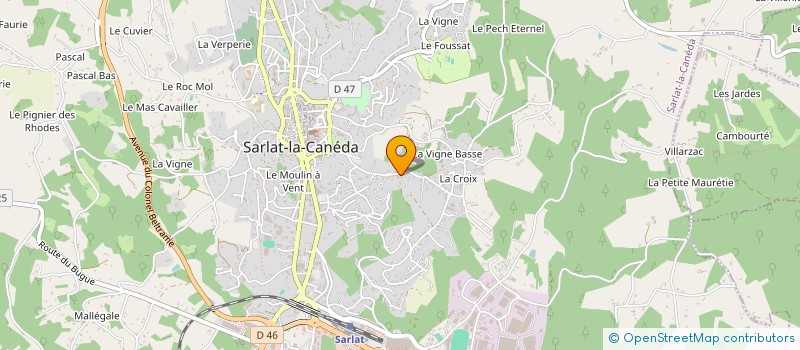 localisation de l'entreprise SCI MATAGUERRE à SARLAT-LA-CANEDA