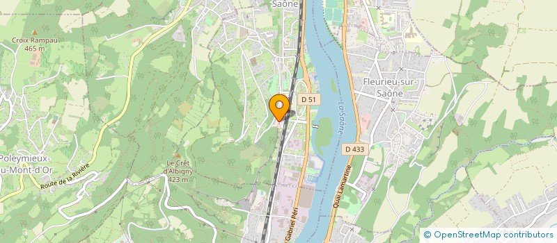 localisation de l'entreprise SCI MATALE IMMO  ALBIGNY-SUR-SAONE