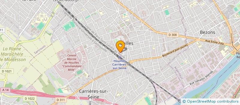 localisation de l'entreprise SCI MATALJER  HOUILLES