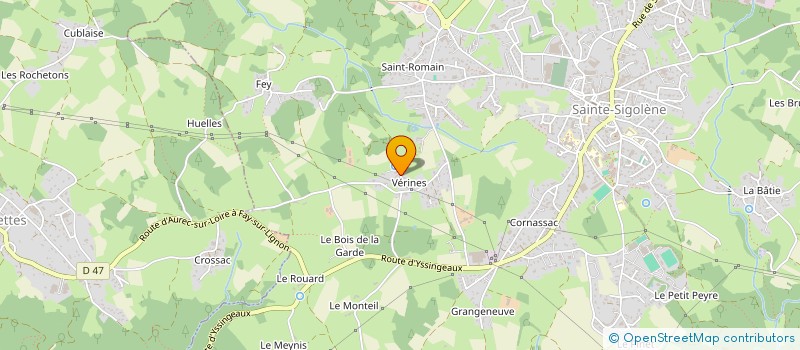 localisation de l'entreprise SCI MATAME à SAINTE-SIGOLENE