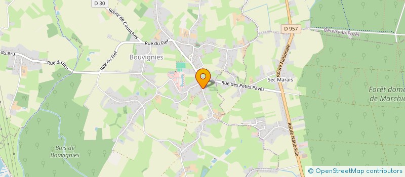localisation de l'entreprise SCI MATANABA à BOUVIGNIES