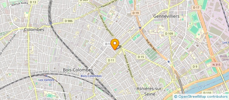 localisation de l'entreprise SCI  MATAR IMMO à BOIS-COLOMBES