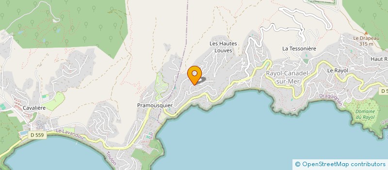 localisation de l'entreprise SCI MATAREVA à RAYOL-CANADEL-SUR-MER