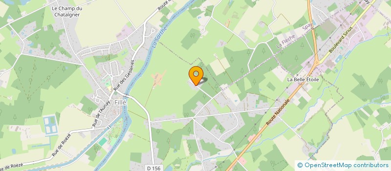 localisation de l'entreprise SCI MATAX à ARNAGE