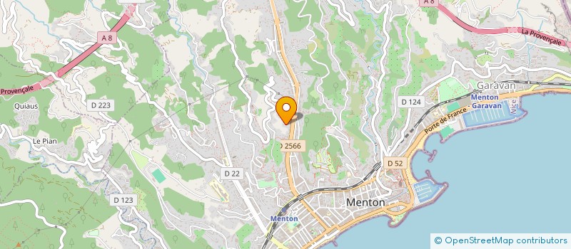 localisation de l'entreprise SCI MATBAT à MENTON