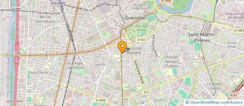 localisation de l'entreprise SCI MATCH 2  GRENOBLE