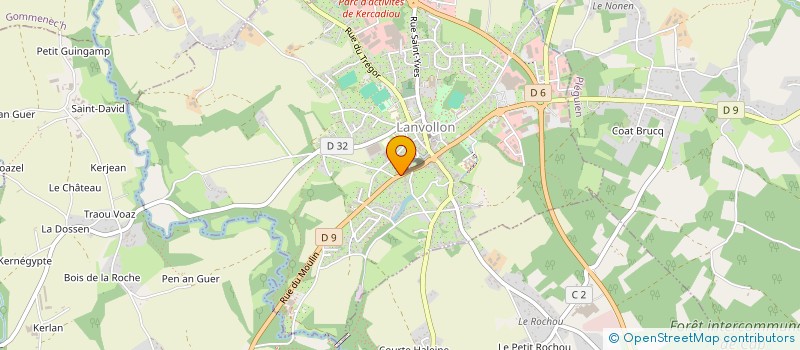 localisation de l'entreprise SCI MATE  LANVOLLON