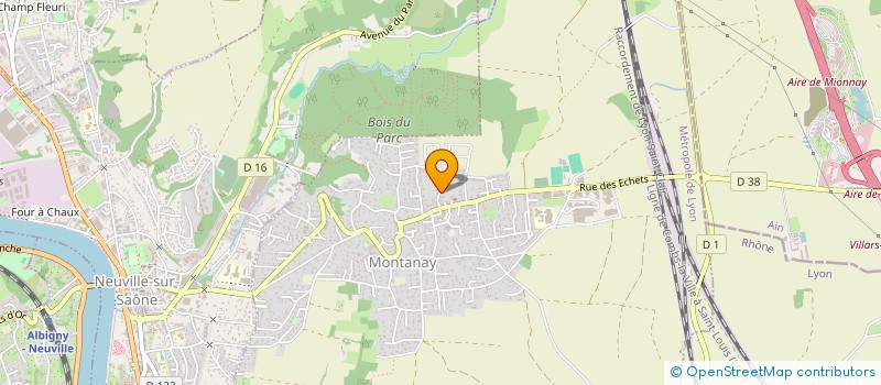 localisation de l'entreprise SCI MATEAN  NEUVILLE-SUR-SAONE