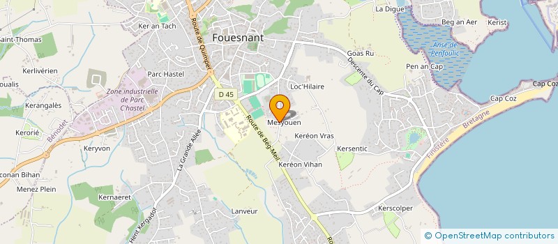 localisation de l'entreprise SCI MATEFLO  FOUESNANT