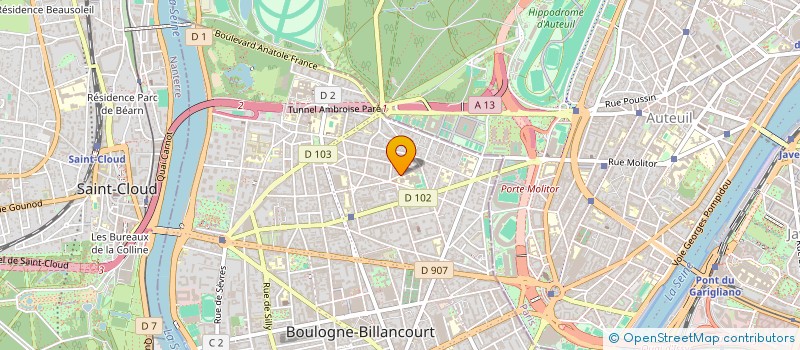 localisation de l'entreprise SCI MATEMI à BOULOGNE-BILLANCOURT
