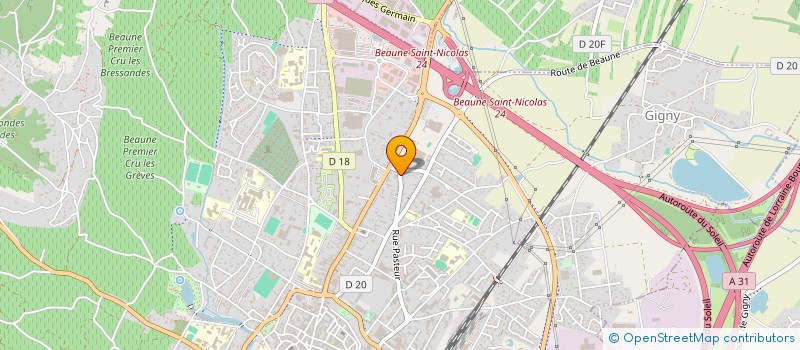 localisation de l'entreprise SCI MATEOS à BEAUNE