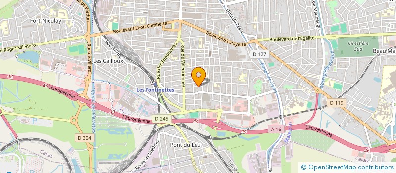 localisation de l'entreprise SCI MATER  CALAIS