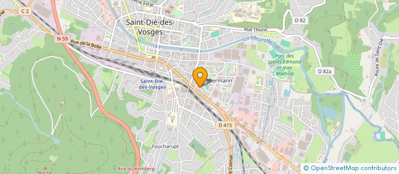 localisation de l'entreprise SCI MATER à SAINT-DIE-DES-VOSGES