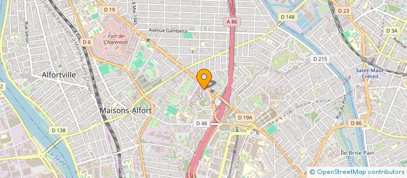 localisation de l'entreprise SCI MATERNITE SANTE à MAISONS-ALFORT