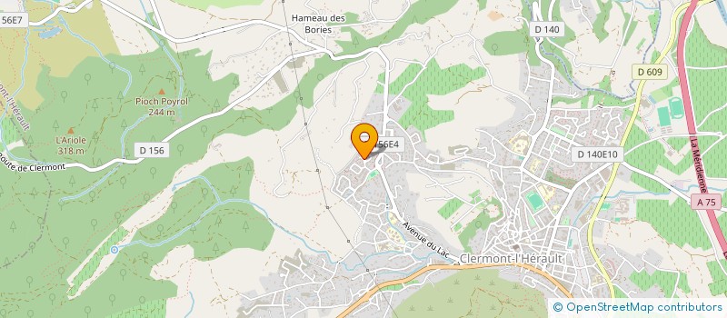 localisation de l'entreprise SCI MATEU  CLERMONT-L'HERAULT