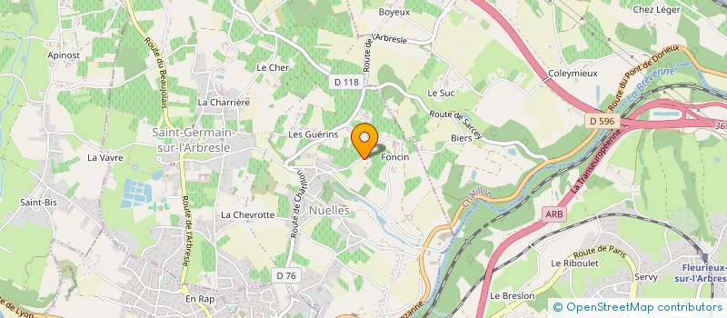 localisation de l'entreprise SCI MATEV  CHEVINAY