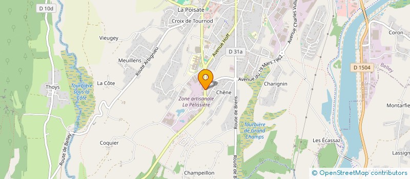 localisation de l'entreprise SCI MATH'NET  BELLEY