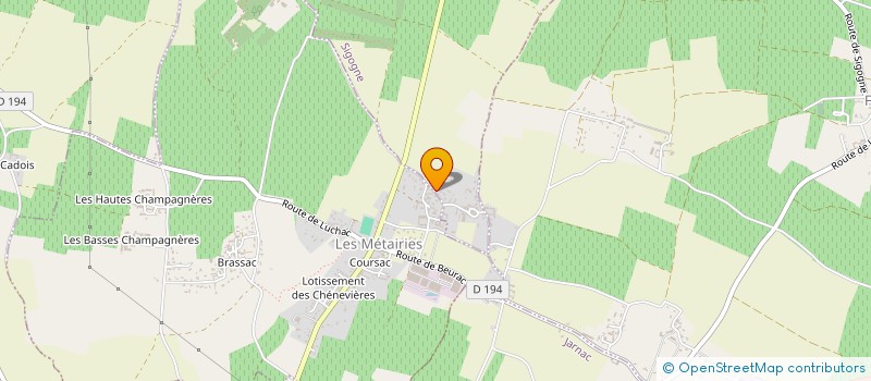 localisation de l'entreprise SCI MATHAG à SIGOGNE