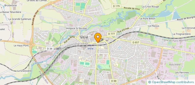 localisation de l'entreprise SCI MATHAM  VITRE