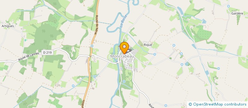 localisation de l'entreprise SCI MATHAU F&A  NERAC