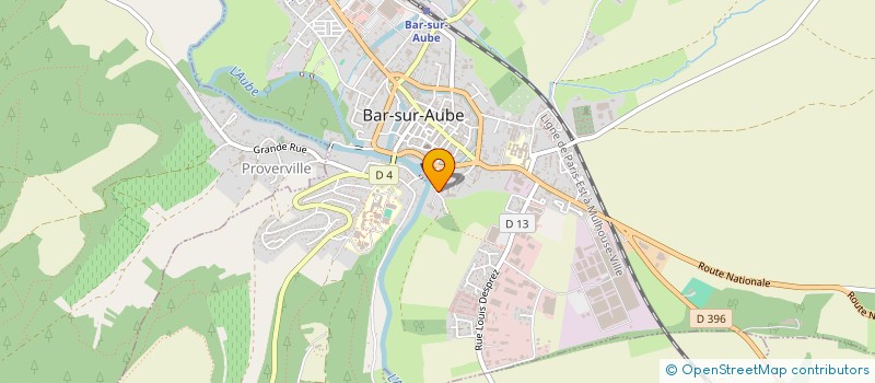 localisation de l'entreprise SCI MATHAUX  BAR-SUR-AUBE