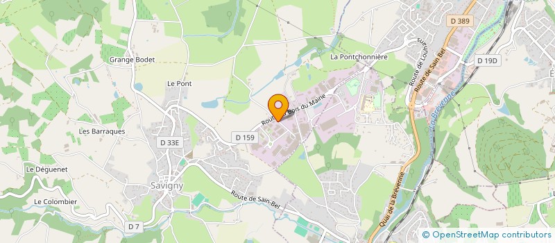 localisation de l'entreprise SCI MATHE à SAVIGNY