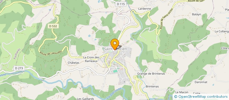 localisation de l'entreprise SCI MATHE  SAINT-VICTOR