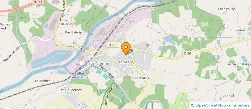 localisation de l'entreprise SCI MATHE  SAILLAT-SUR-VIENNE