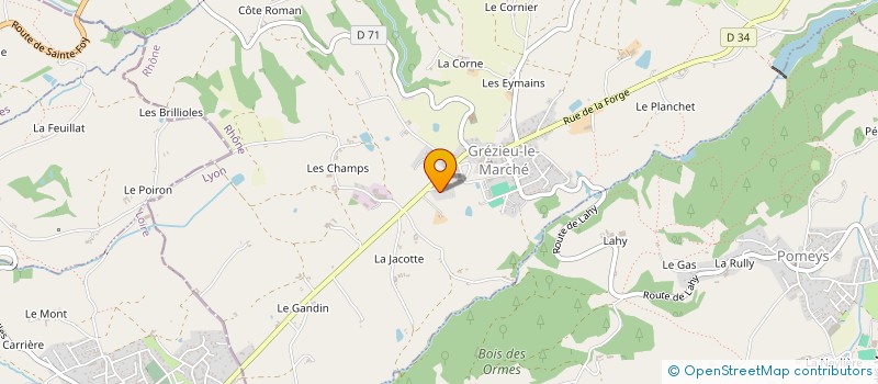 localisation de l'entreprise SCI MATHEA  GREZIEU-LE-MARCHE