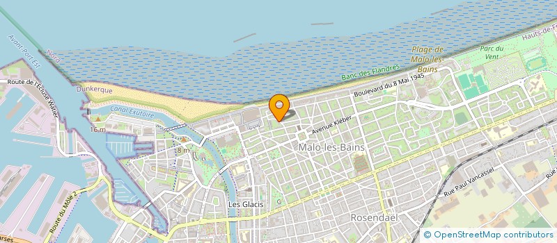 localisation de l'entreprise SCI MATHEBA à DUNKERQUE