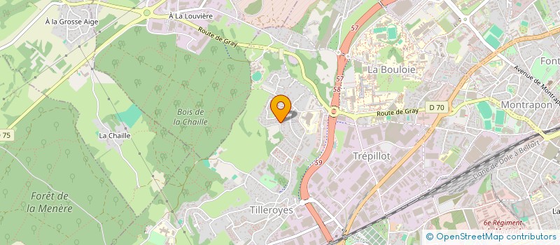 localisation de l'entreprise SCI MATHELIN  BESANCON