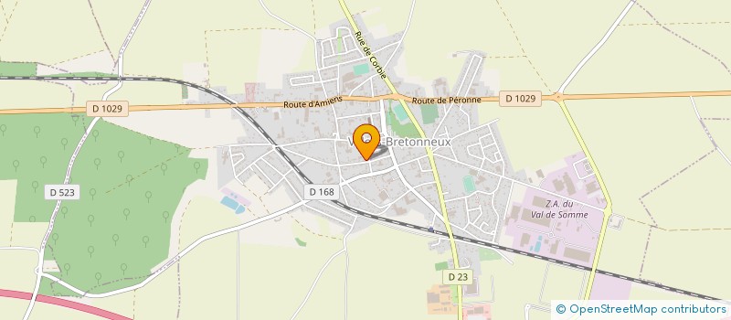 localisation de l'entreprise SCI MATHELOOZ à VILLERS-BRETONNEUX