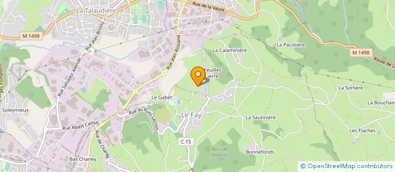 localisation de l'entreprise SCI MATHEPIN  LA TALAUDIERE