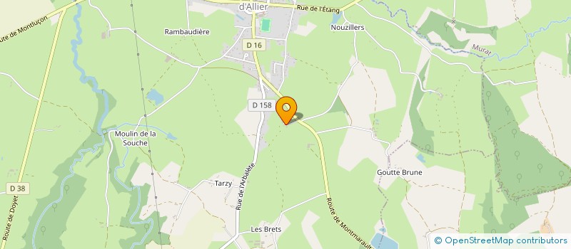 localisation de l'entreprise SCI MATHEVA  VILLEFRANCHE D'ALLIER