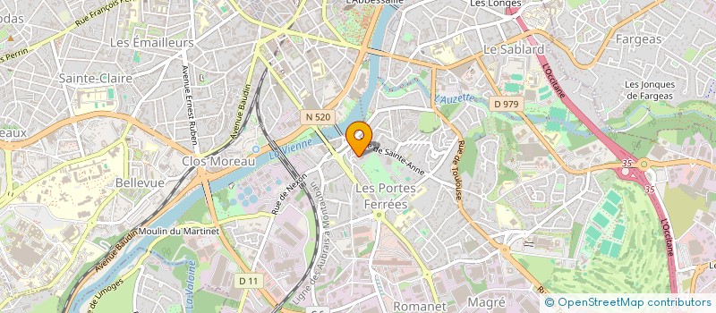 localisation de l'entreprise SCI MATHI à LIMOGES